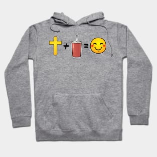 Christ plus Soda equals happiness Hoodie